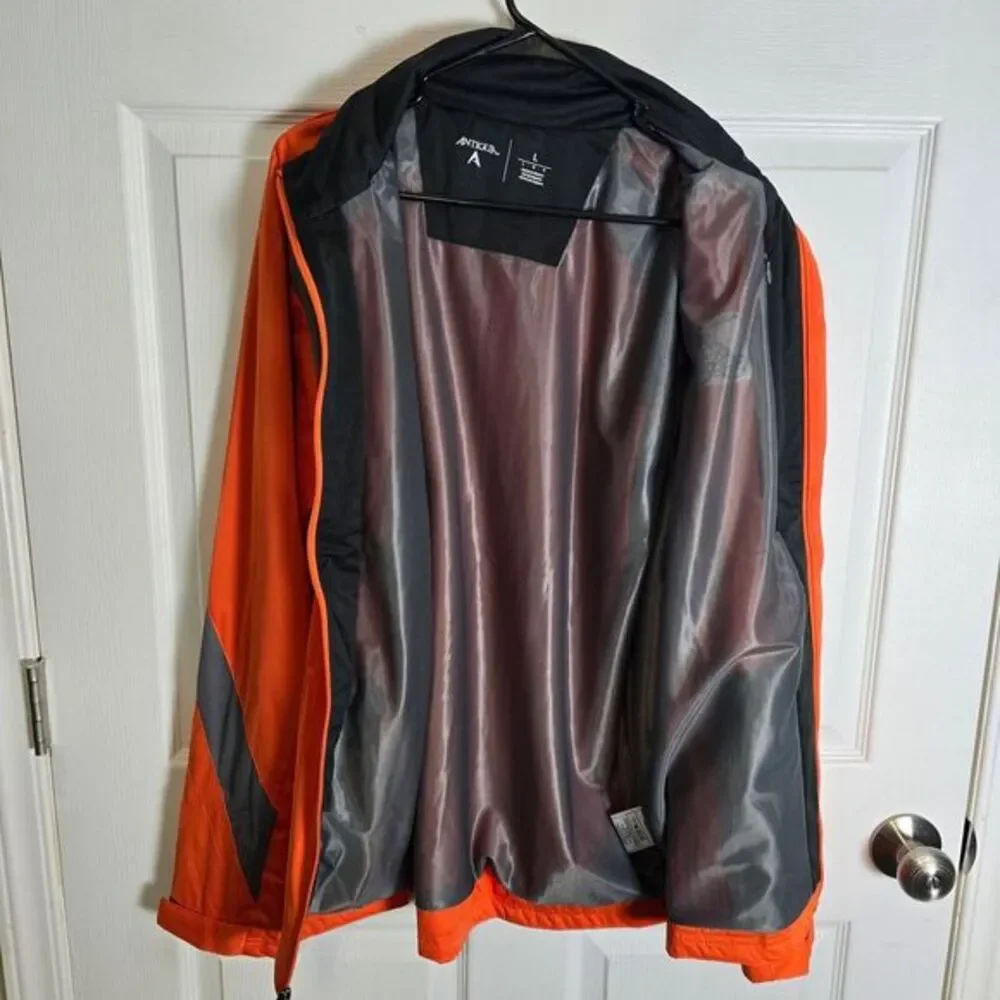 Cleveland Browns Antigua Windbreaker-Orange-Men's L‎ - Picture 4 of 9